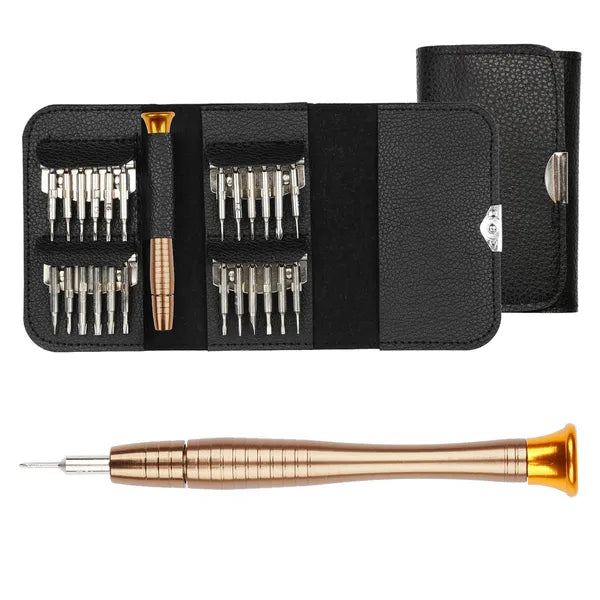 25 In 1 Multipurpose Precision Screwdriver Wallet Kit Repair Tools